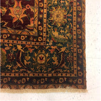 Ahmedani Linen Excellent Designed Bijare Rectangle Area Rugs Hand Knotted Oriental Hand Spun Ghazni Wool Carpet (12 x 18)'