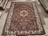 Awesome Floral Medallion Rectangle Area Rug Hand Knotted Wool Silk Carpet (6 x 4)'