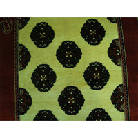 AHMEDANI Elephant Foot Print Bokhara Afghan Vege Dyed Area Rug Hand Knotted Carpet (7.5 X 5)'