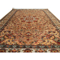 AHMEDANI Floral Ivory Touch Medallion Gorgeous Designed Rectangle Area Rugs Hand Knotted Wool Silk Carpet (6 X 4)'