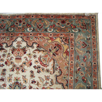 AHMEDANI Suraj Flowral Exclusive Designed Area Rug Hand Knotted Wool Silk Carpet (6 X 4)'