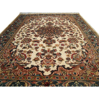AHMEDANI Guleaina Flowral Excellent Designed Area Rug Hand Knotted Wool Silk Carpet (6 x 4)'