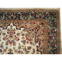 AHMEDANI Guleaina Flowral Excellent Designed Area Rug Hand Knotted Wool Silk Carpet (6 x 4)'