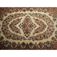 AHMEDANI Shab-E-Chiragan Exclusive Designed Area Rug Hand Knotted Wool Silk Carpet (6 X 4)'