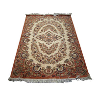 AHMEDANI Shab-E-Chiragan Exclusive Designed Area Rug Hand Knotted Wool Silk Carpet (6 X 4)'