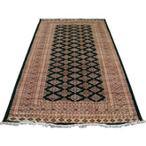 Awesome Green Jaldar Abstract Area Rug Hand Knotted Wool Silk Carpet (8 x 5)'