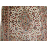 AL AHMEDANI LINEN Awesome Sarafiann Floral Medallion Area Rug Hand Knotted Wool Silk Carpet (6 x 4)'