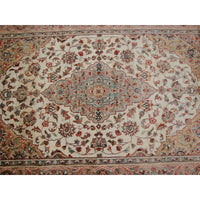 AL AHMEDANI LINEN Awesome Sarafiann Floral Medallion Area Rug Hand Knotted Wool Silk Carpet (6 x 4)'