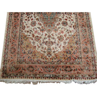AL AHMEDANI LINEN Awesome Sarafiann Floral Medallion Area Rug Hand Knotted Wool Silk Carpet (6 x 4)'