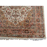 AL AHMEDANI LINEN Awesome Sarafiann Floral Medallion Area Rug Hand Knotted Wool Silk Carpet (6 x 4)'