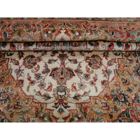 AL AHMEDANI LINEN Awesome Sarafiann Floral Medallion Area Rug Hand Knotted Wool Silk Carpet (6 x 4)'