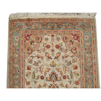 AHMEDANI Classic Medallion Floral Rectangle Area Rug Hand Knotted Wool Silk Carpet (5 x 3)'
