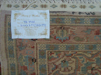 AHMEDANI Exclusive Medallion Flowers Area Rug Wool Silk Hand Knotted Carpet (4 x 2.6)'