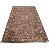 Floral Allover Classic Designed Area Rug Wool Silk Hand Knotted Carpet (8 x 5)'