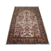 Bird Love Tree Life Exclusive Designed Area Rug Hand Knotted Silk Wool Carpet (6 x 4)'