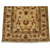 AHMEDANI Wonderful Chobi Zeiglar Mahal Rectangle Rug Wool Hand Knotted Carpet (4.11 X 3.2)'