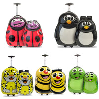 Kids Lugagge With Backpack Hardside Wheeled Carry-On Rolling Luggage-2pc set