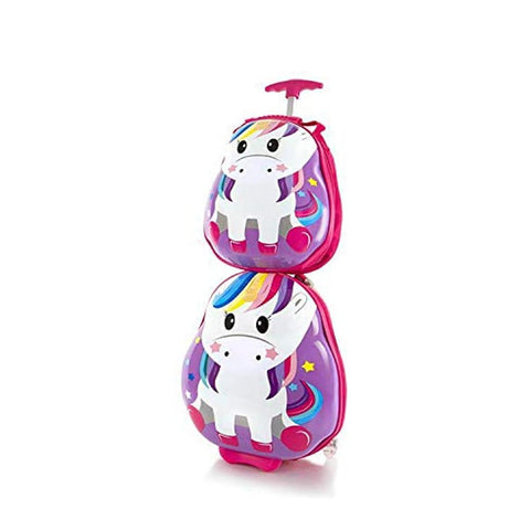 Travel Tots 18 Inch Luggage with Backpack for Kids - Unicorn