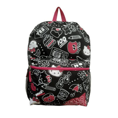 Hello Kitty Child All-over Print Backpack for Kids - 16 inch Padded Shoulder Bag