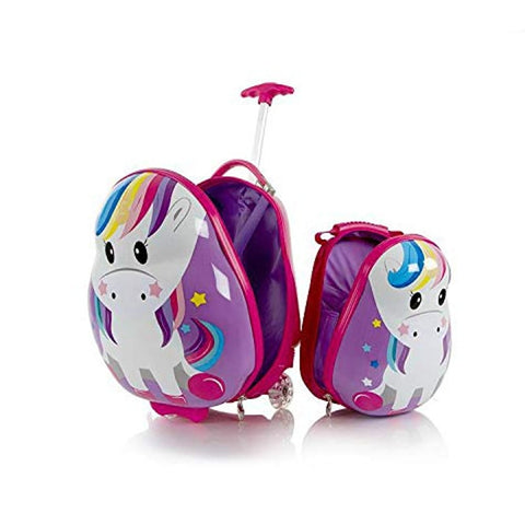 Travel Tots 18 Inch Luggage with Backpack for Kids - Unicorn