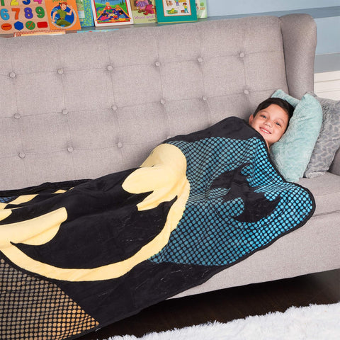 Batman Kids Super Soft Lightweight Micro Raschel Throw Blanket- (46 x 60) inch