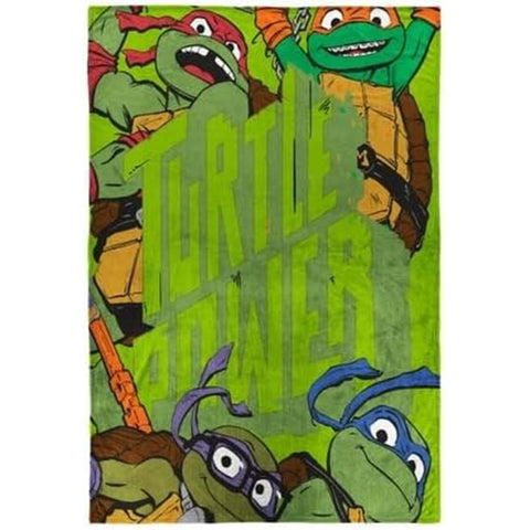 Teenage Mutant Ninja Turtles Bedding Twin Blanket 62 X 90 For Kids