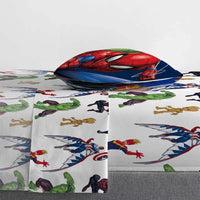 Avengers 4-Pcs Twin Bed in Bag Sheet Set for Kids - Comforter, Flat Sheet, Fitted Sheet, and Pillowcase