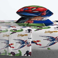 Avengers 5-Pcs Full Bed in Bag Sheet Set for Kids - Comforter, Flat Sheet, Fitted Sheet, and 2 Pillowcase