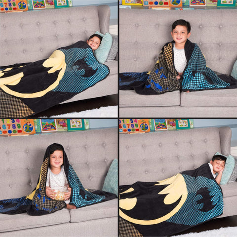 Batman Kids Super Soft Lightweight Micro Raschel Throw Blanket- (46 x 60) inch