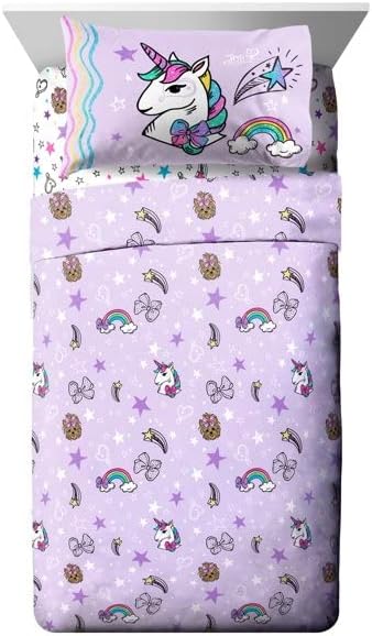 Jojo Siwa Sparkle Shine Kids 4-Piece Full Microfiber Sheet Set for Kids