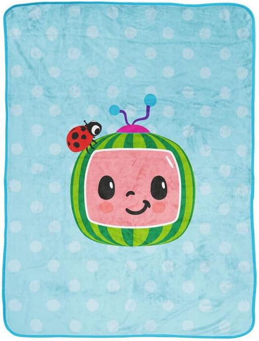 COCOMELON Throw Blue Moonbug 46X60 Blanket for Kids