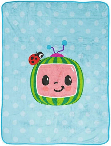 COCOMELON Throw Blue Moonbug 46X60 Blanket for Kids