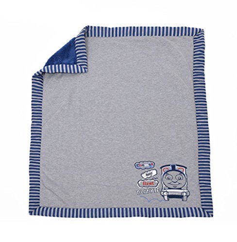 Mattel Thomas and Friends Jersey Knit and Sherpa Baby Blanket - My First Blankie (40 x 50) Inch
