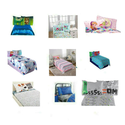 NEW Kids Bedding Set 3pc Twin Sheet Set - Flat Sheet, Fitted Sheet & Pillowcase