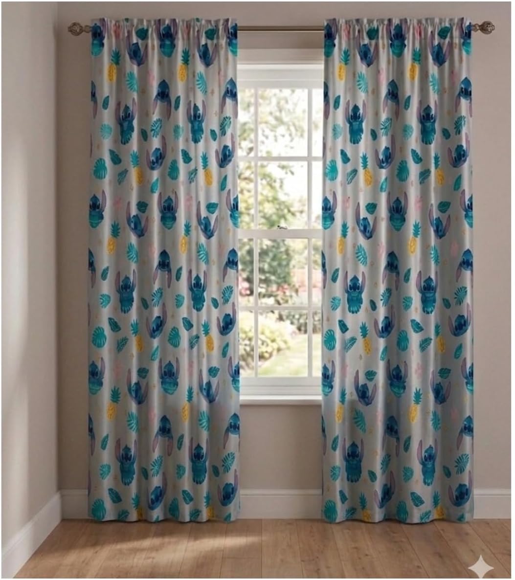 Lilo & Stitch Island Vibes Room Window 2 Panels(42X63)"