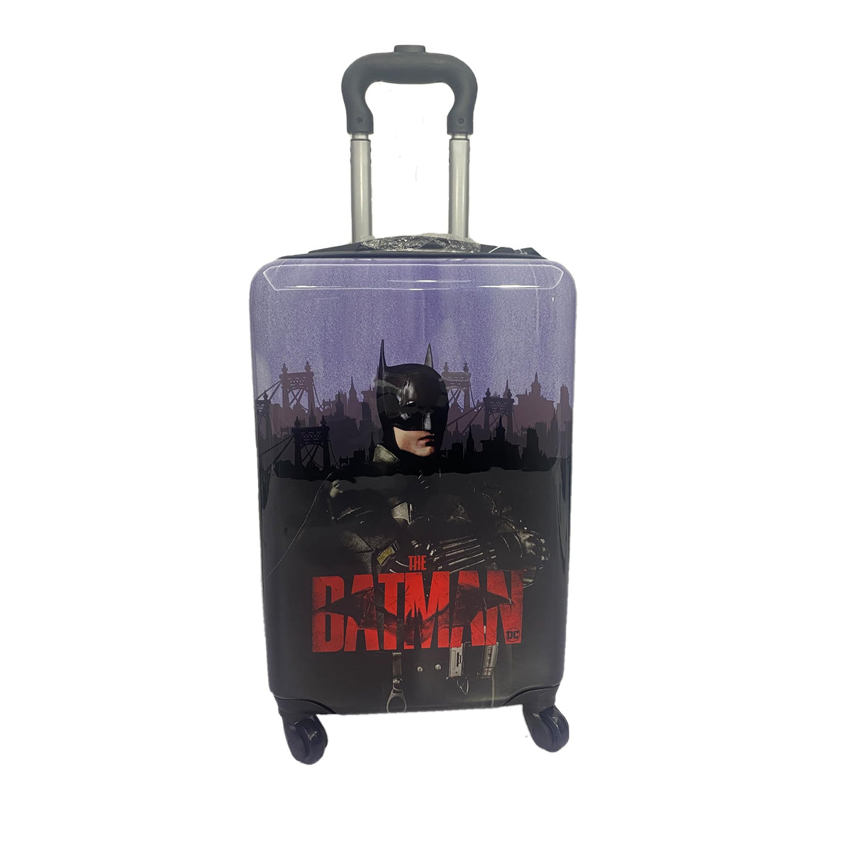 Fast Forward Batman Black Luggage 20 Inches Hard-Sided Tween Spinner Carry-On Travel Trolley Rolling Suitcase for Kids