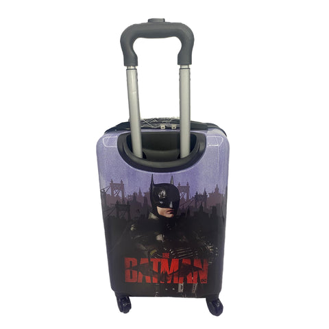 Fast Forward Batman Black Luggage 20 Inches Hard-Sided Tween Spinner Carry-On Travel Trolley Rolling Suitcase for Kids