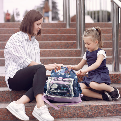 Disney Frozen Backpack 16 inch Kids Backpack with Lunch Box - 6 Piece Set for Kids
