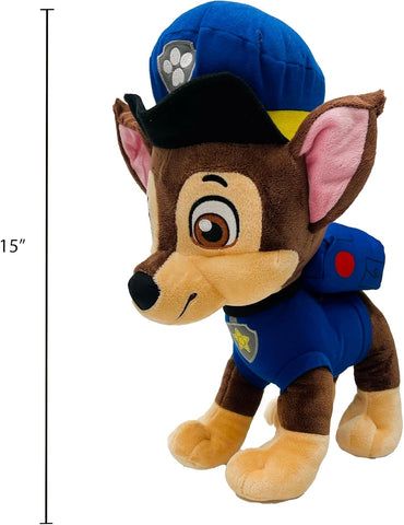 Paw Patrol Cuddle Pillow Chase Kids Plush Soft Throw Pillow 15"