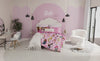 Barbie Girl Kids Queen Size Bedding Set 7 Piece Comforter Sheet Set with Shams