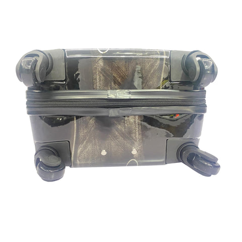 Fast Forward Batman Black Luggage 20 Inches Hard-Sided Tween Spinner Carry-On Travel Trolley Rolling Suitcase for Kids