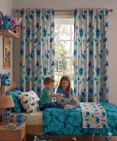 Lilo & Stitch Island Vibes Room Window 2 Panels(42X63)"