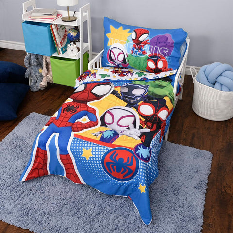 Spidey & His Amazing Friends Toddler Sheet Set for Kids - 3 PCS Bedding Set