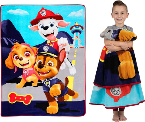 Paw Patrol Franco Kids Ultra Soft Micro Raschel Blanket 62 x 90 in