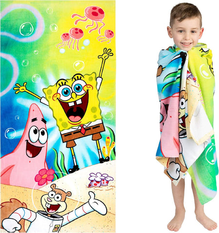 New Spongebob "Deep Dive 20" Beach Bath Towel for Kids