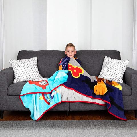 Paw Patrol Franco Kids Ultra Soft Micro Raschel Blanket 62 x 90 in