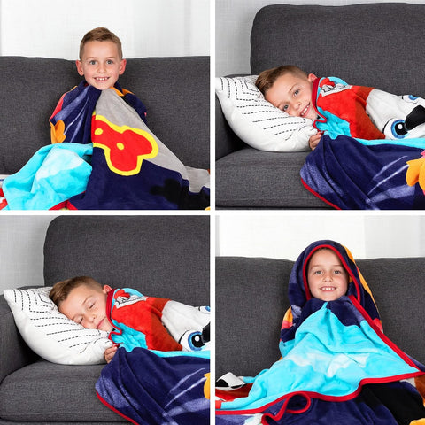 Paw Patrol Franco Kids Ultra Soft Micro Raschel Blanket 62 x 90 in