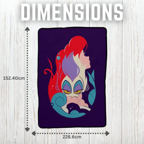 Disney Princess Ariel (62x90)" Supersoft Lightweight Micro Raschel Teen Throw Blanket