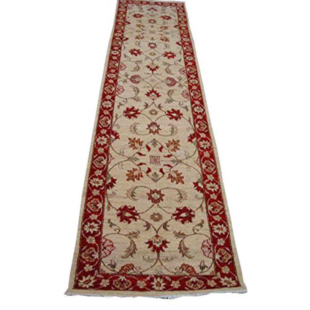 Exclusive Chobi Zeigler Mahal Vege Dyed Hand Knotted Carpet Rug Runner (10.2 x 2.6)'