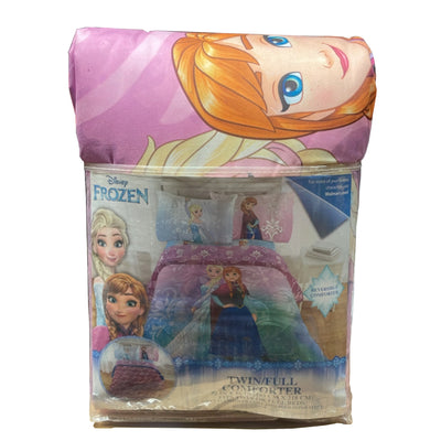 Disney Frozen Multicolor (72x86) inches Twin/Full Reversible Comforter for Kids